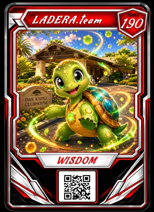 Peeko the Turtle — Oak Knoll Clubhouse — Wisdom